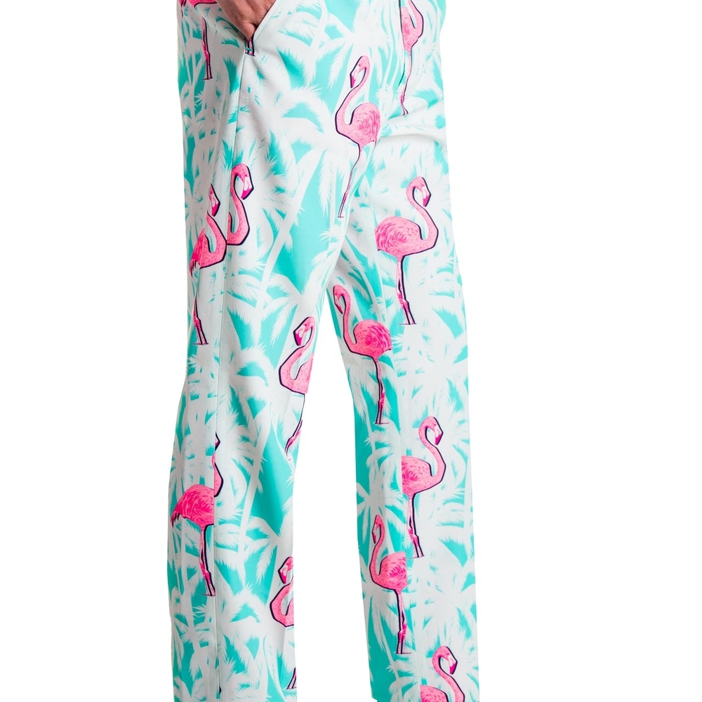 Shinesty El FlamencoTropical Flamingo Print Suit Size 38 Blazer, 30/31 Pants - Picture 9 of 13